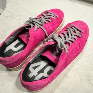 P448 Pink Suede Sneakers